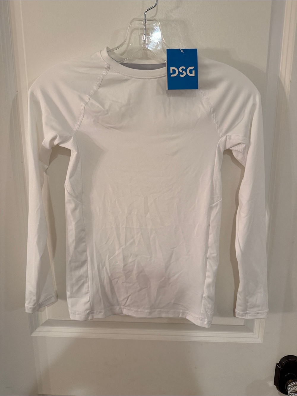 DSG White Long Sleeve Performance Top